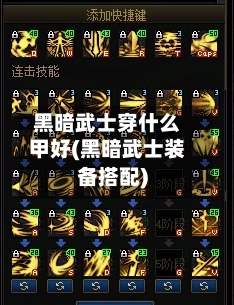 黑暗武士穿什么甲好(黑暗武士装备搭配)-第2张图片