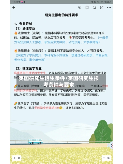 英国研究生招生条件/英国研究生报考条件与要求