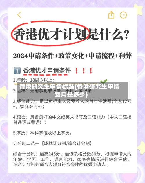 香港研究生申请标准(香港研究生申请费用是多少)-第2张图片