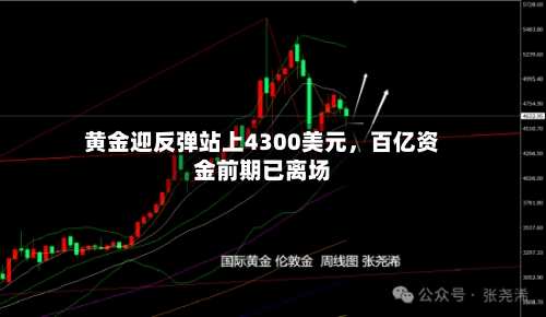黄金迎反弹站上4300美元，百亿资金前期已离场-第2张图片