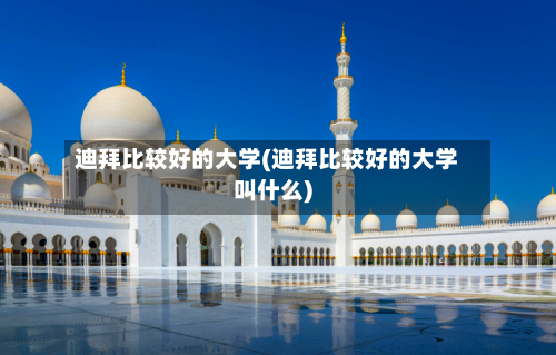 迪拜比较好的大学(迪拜比较好的大学叫什么)