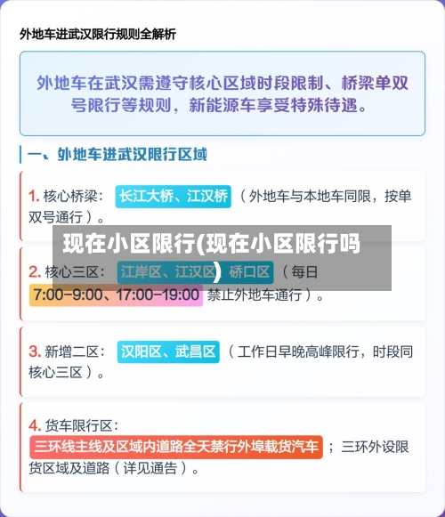 现在小区限行(现在小区限行吗)-第3张图片