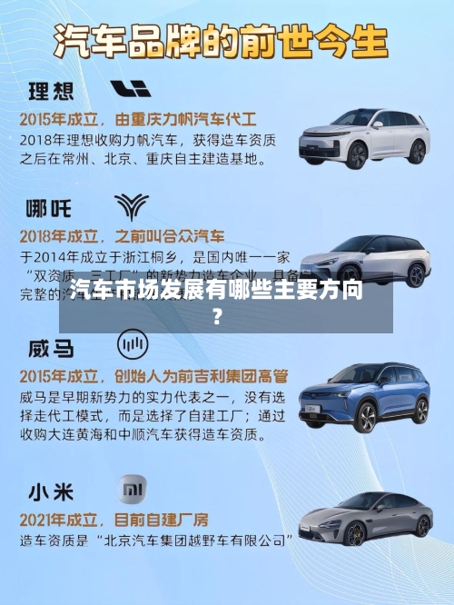 汽车市场发展有哪些主要方向?