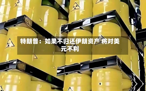 特朗普：如果不归还伊朗资产 将对美元不利-第2张图片