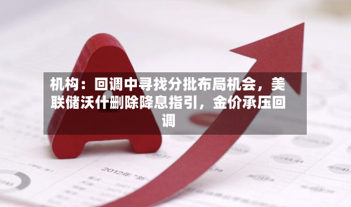机构：回调中寻找分批布局机会，美联储沃什删除降息指引，金价承压回调-第2张图片