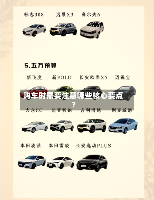 购车时需要注意哪些核心要点？
