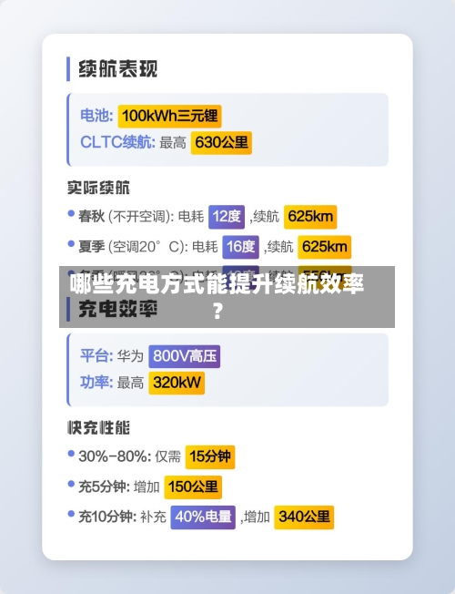 哪些充电方式能提升续航效率?-第2张图片