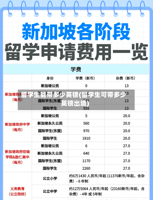 留学生能带多少英镑(留学生可带多少英镑出境)-第2张图片