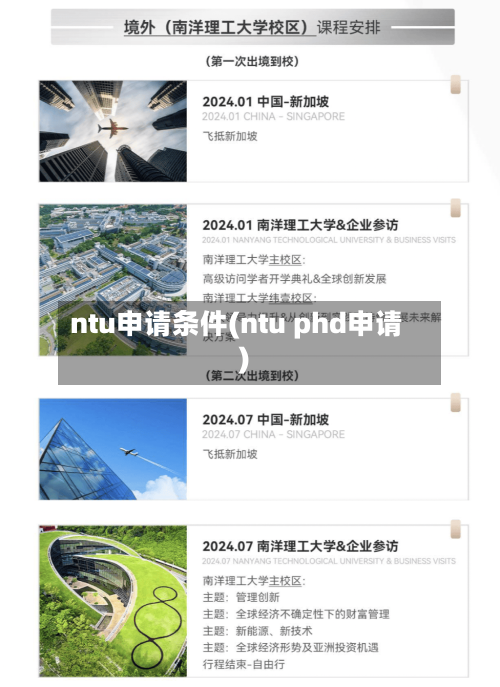 ntu申请条件(ntu phd申请)