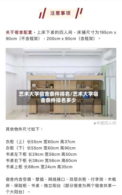 艺术大学宿舍条件排名/艺术大学宿舍条件排名多少
