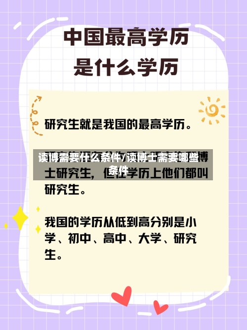 读博需要什么条件/读博士需要哪些条件-第2张图片