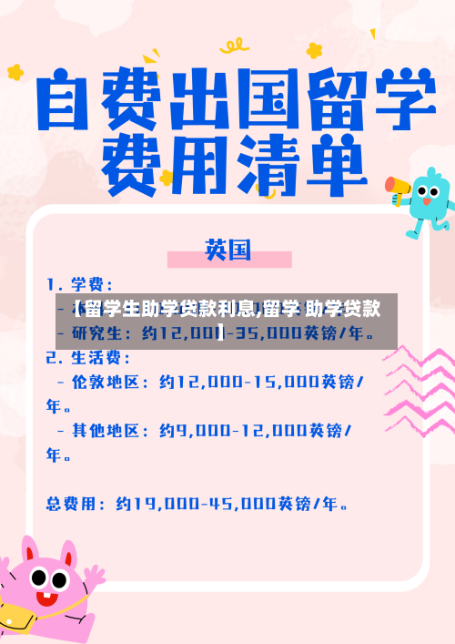 【留学生助学贷款利息,留学 助学贷款】
