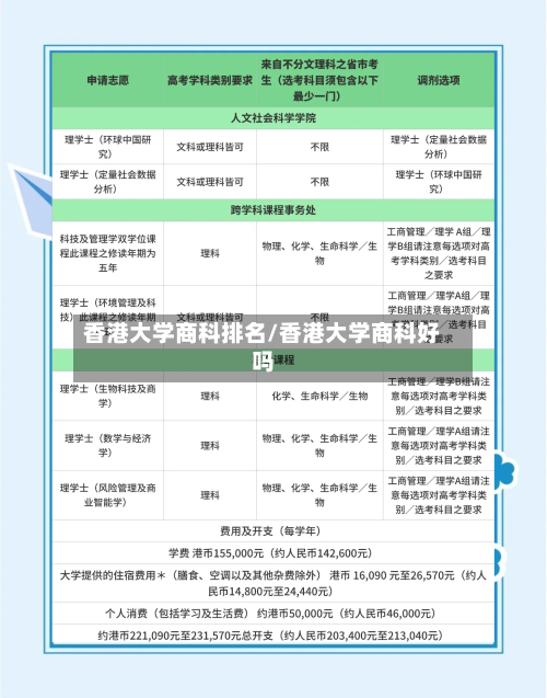 香港大学商科排名/香港大学商科好吗-第3张图片