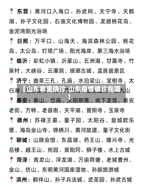【山东哪里确诊,山东疫情确诊在哪】
