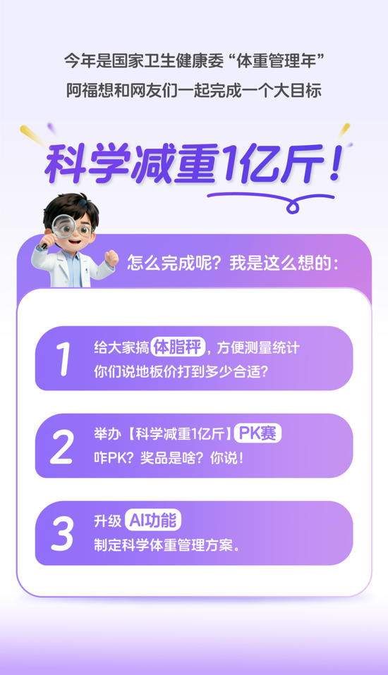 国家喊你管理体重，阿福决定陪你一起